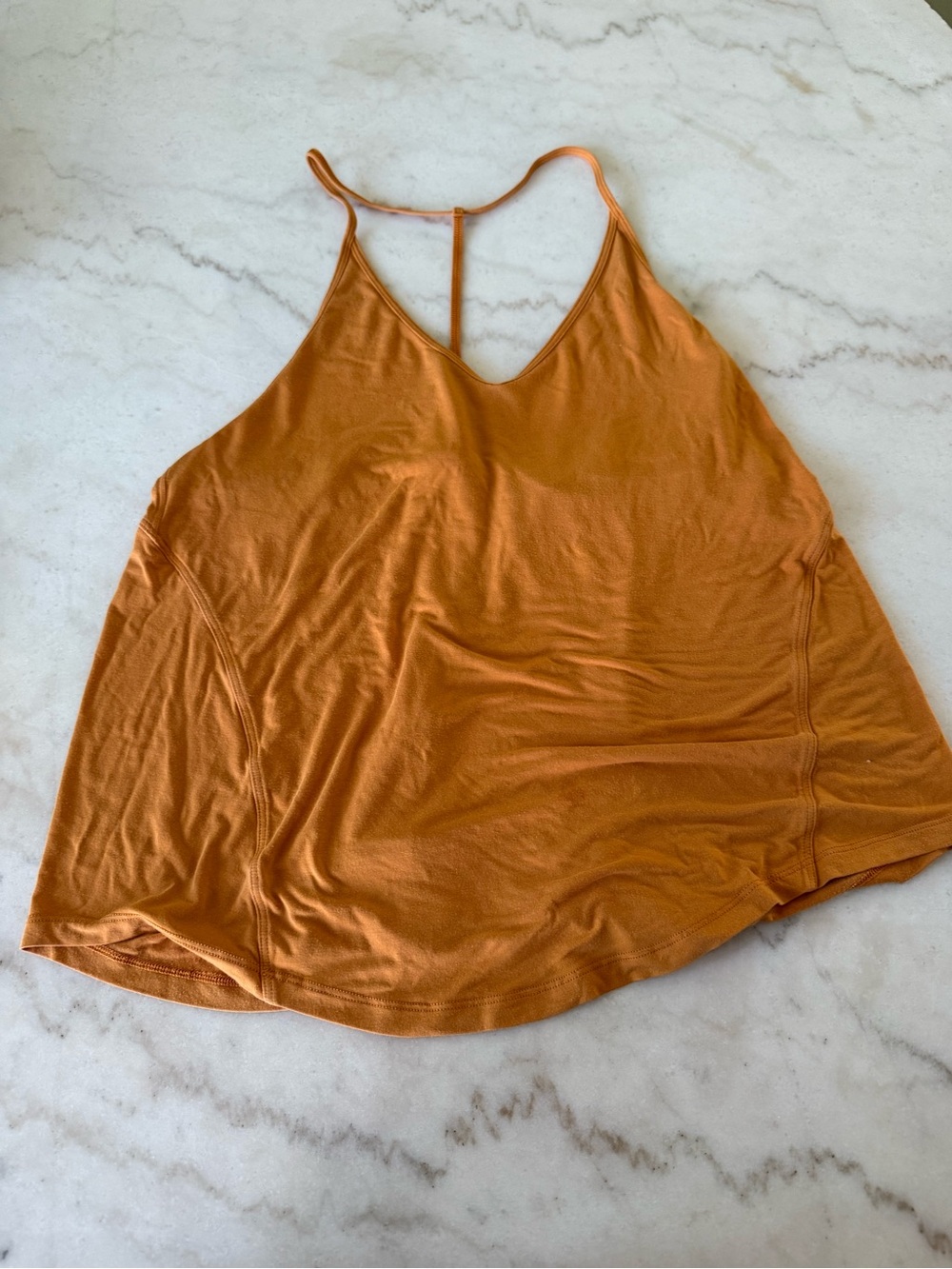 lululemon athletica Burnt Orange Strappy Tank